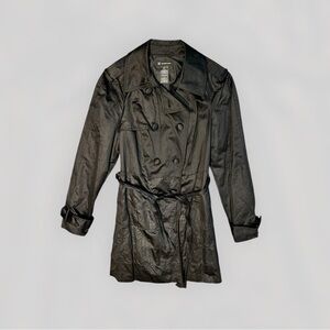 INC International Concepts Women’s Black Trench Coat